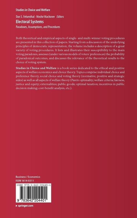 Produktbild: Electoral Systems
