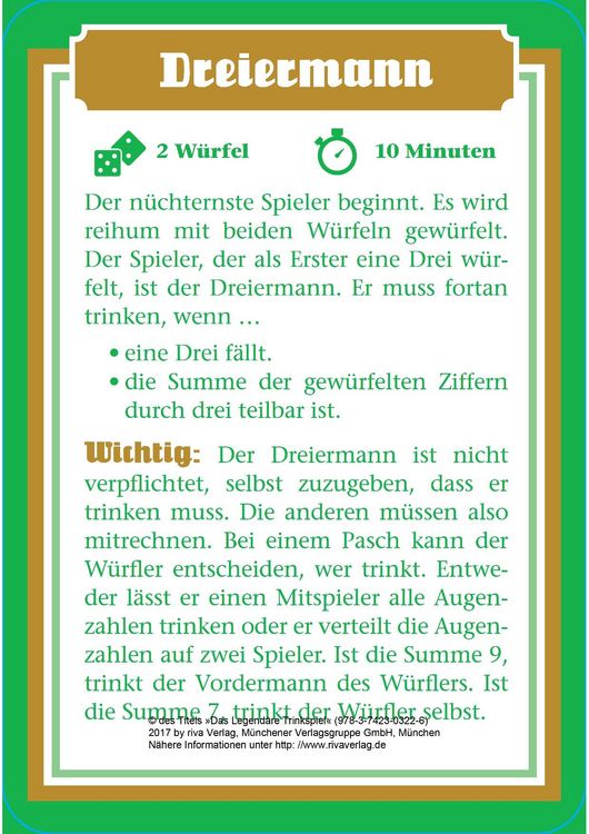 Produktbild: Das legend&auml;re Trinkspiel