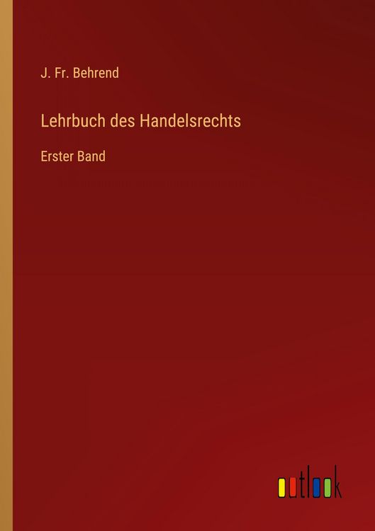 Produktbild: Lehrbuch des Handelsrechts