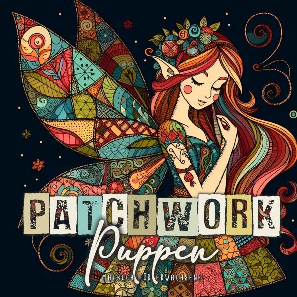Produktbild: Patchwork Puppen Malbuch f&uuml;r Erwachsene