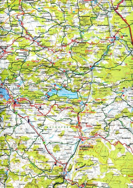 Produktbild: BVA ADFC Radtourenkarte Fr&auml;nkische Alb Altm&uuml;hltal 1:150.000