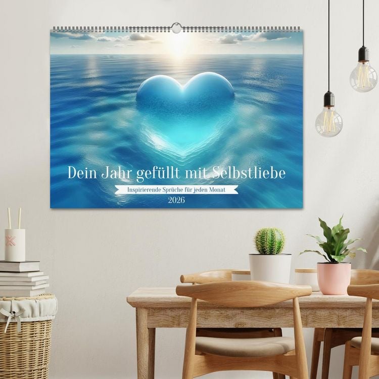 Produktbild: Dein Jahr gef&uuml;llt mit Selbstliebe (Wandkalender 2026 DIN A2 quer), CALVENDO Monatskalender