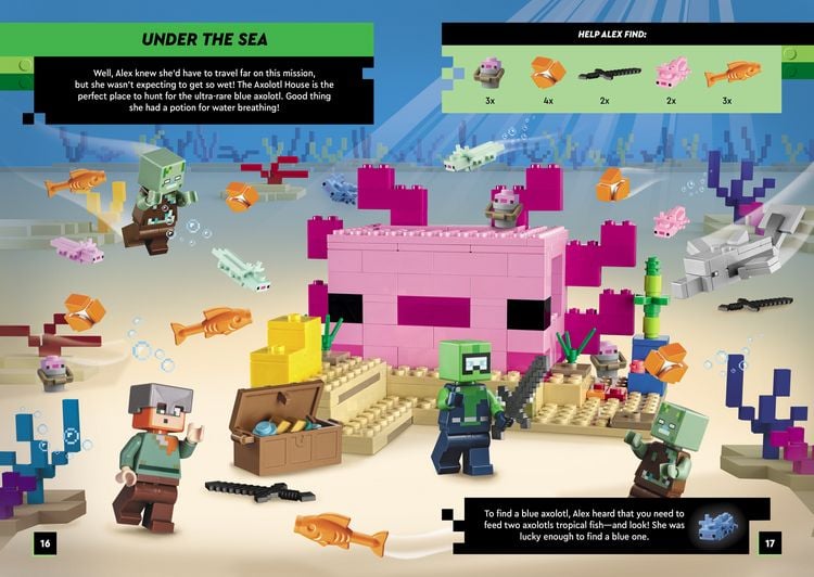 Produktbild: LEGO&reg; Minecraft&reg; - Suche nach dem seltenen Mob - Mein Wimmel-Stickerspa&szlig;