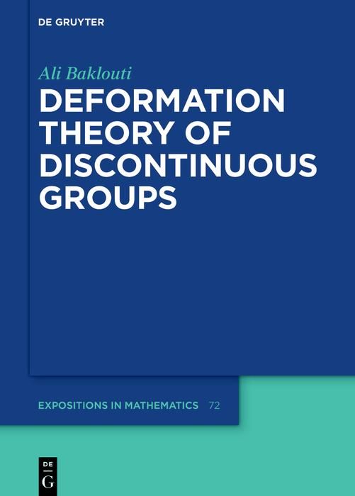 Produktbild: Deformation Theory of Discontinuous Groups