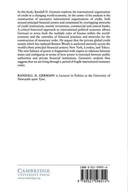 Produktbild: The International Organization of Credit