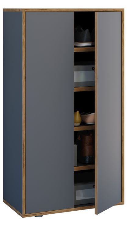 Produktbild: XL Holz Gro&szlig;er Schuhschrank Schuhkommode Salia B60
