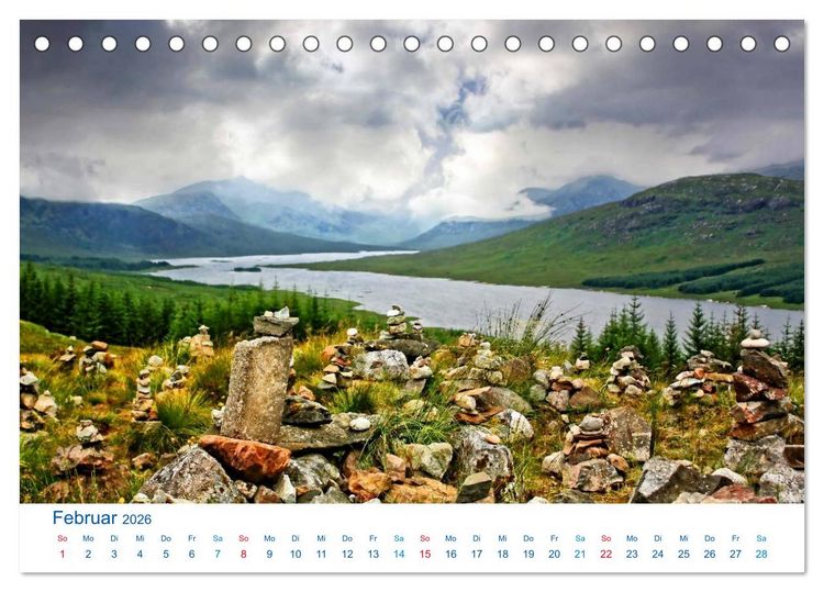 Produktbild: Schottlands S&uuml;den 2026. Impressionen zwischen Edinburgh, Loch Ness und Isle of Skye (Tischkalender 2026 DIN A5 quer), CALVENDO Monatskalender