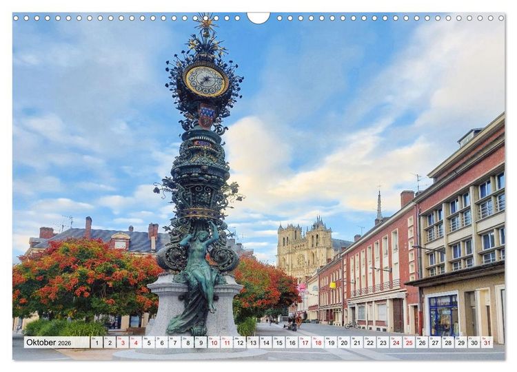 Produktbild: Amiens - geschichtstr&auml;chtig, malerisch, authentisch (Wandkalender 2026 DIN A3 quer), CALVENDO Monatskalender