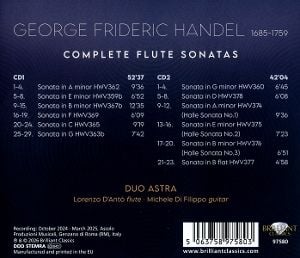 Produktbild: Handel:Complete Flute Sonatas