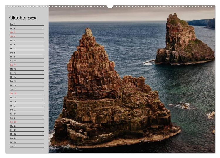 Produktbild: Schottland. Herbe Natursch&ouml;nheit (hochwertiger Premium Wandkalender 2026 DIN A2 quer), Kunstdruck in Hochglanz