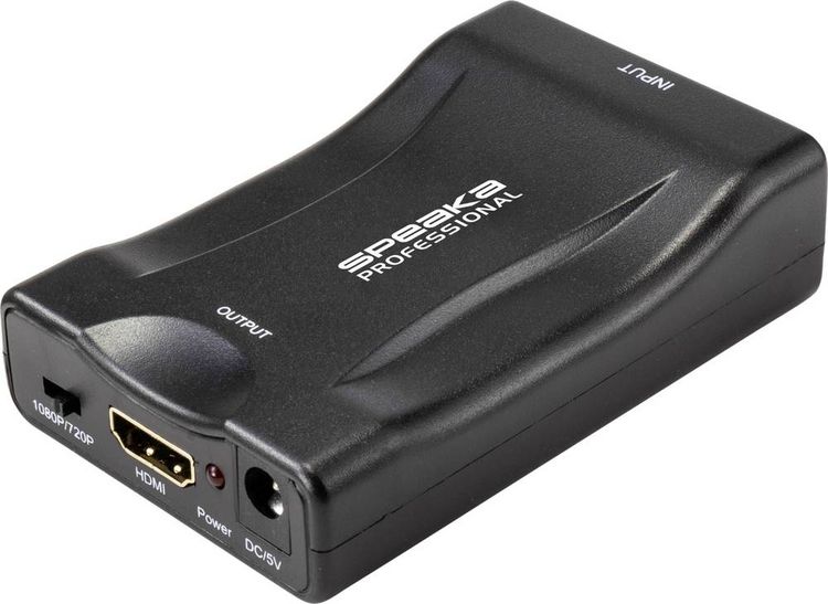 Produktbild: SpeaKa Professional AV Konverter SP-9395928 [SCART - HDMI] 1920 x 1080 Pixel
