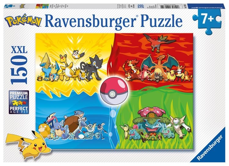 Produktbild: Kinderpuzzle 150 XXL Teile - Pok&eacute;mon - Pok&eacute;mon Typen