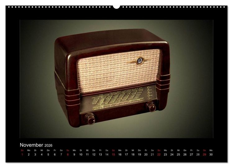 Produktbild: Dampfradios - Antike Radios mit Patina (hochwertiger Premium Wandkalender 2026 DIN A2 quer), Kunstdruck in Hochglanz
