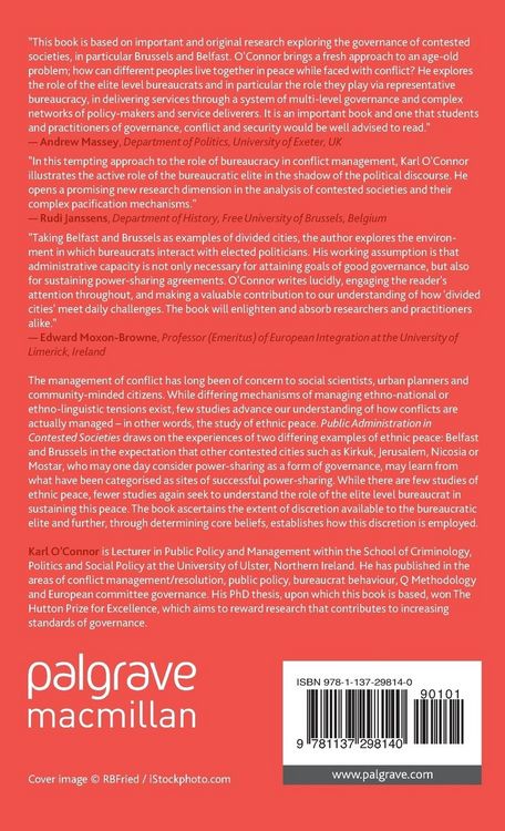 Produktbild: Public Administration in Contested Societies