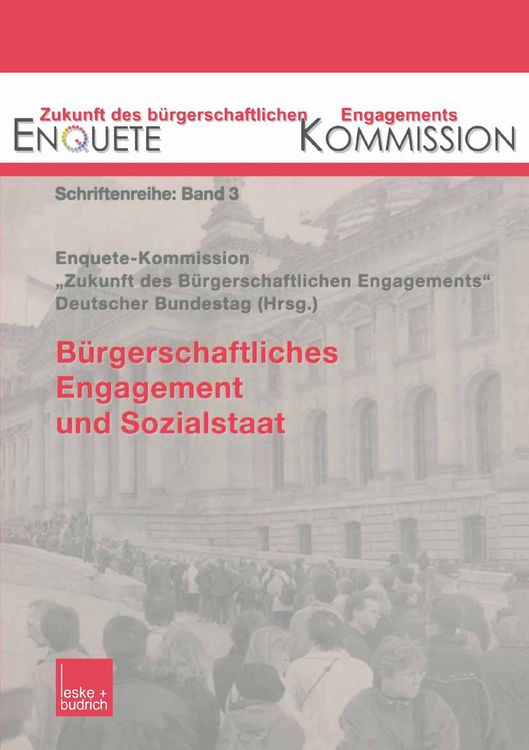 Produktbild: B&uuml;rgerschaftliches Engagement und Sozialstaat