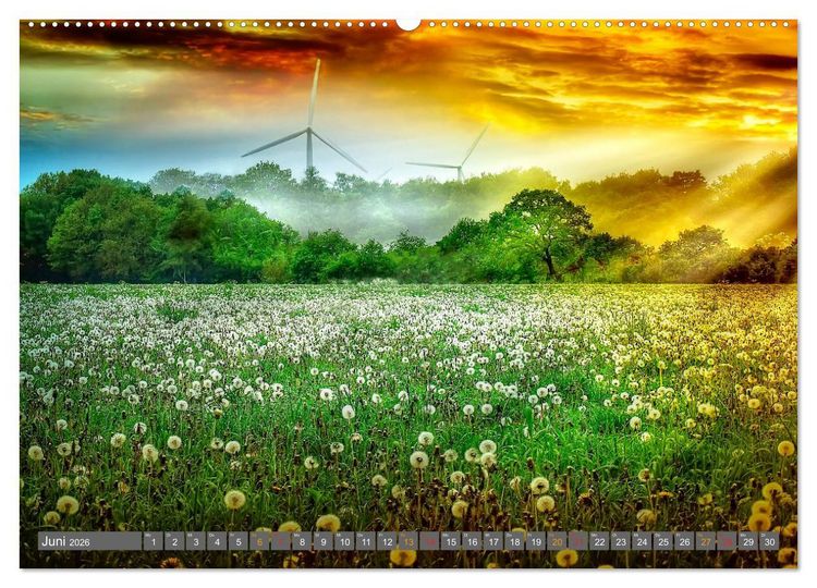 Produktbild: Friesland, verzauberte Landschaft an der Nordsee (Wandkalender 2026 DIN A2 quer), CALVENDO Monatskalender