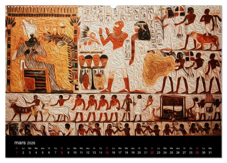 Produktbild: L'&Eacute;GYPTE EN COULEURS (Calendrier mural 2026 DIN A2 vertical) calendrier de bureau