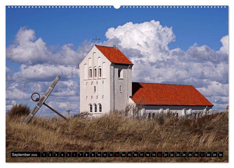 Produktbild: J&uuml;tlands K&uuml;ste 2026 (Wandkalender 2026 DIN A2 quer), CALVENDO Monatskalender