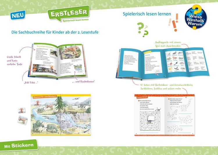 Produktbild: Wieso? Weshalb? Warum? Erstleser, Band 1 - Dinosaurier