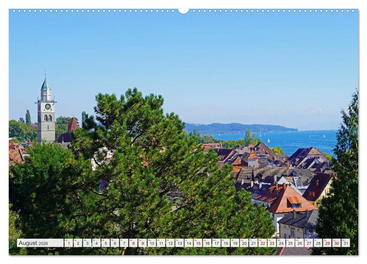 Produktbild: Bodensee - Traumlandschaften am Wasser (hochwertiger Premium Wandkalender 2026 DIN A2 quer), Kunstdruck in Hochglanz