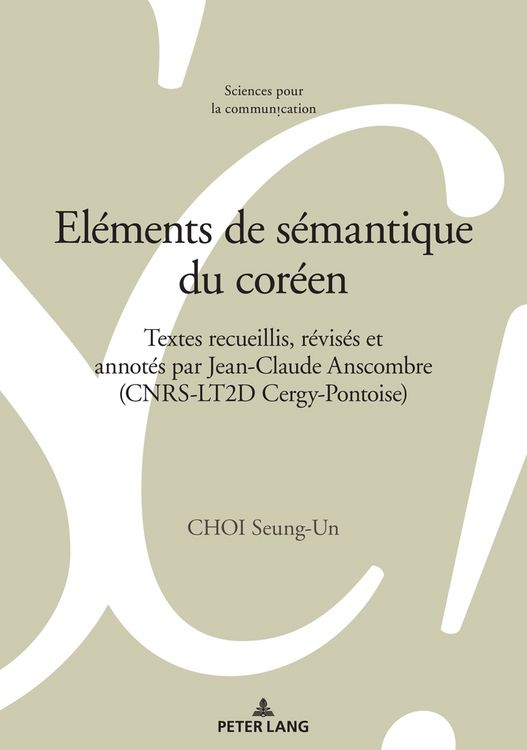 Produktbild: El&eacute;ments de s&eacute;mantique du cor&eacute;en