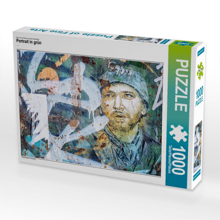 Produktbild: CALVENDO Puzzle Portrait in gr&uuml;n | 1000 Teile Lege-Gr&ouml;&szlig;e 64x48cm Foto-Puzzle f&uuml;r gl&uuml;ckliche Stunden