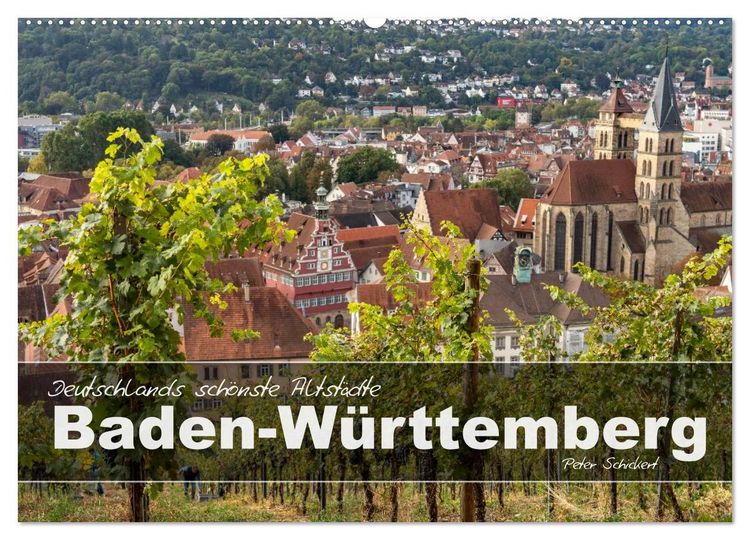 Produktbild: Deutschlands sch&ouml;nste Altst&auml;dte - Baden-W&uuml;rttemberg (Wandkalender 2026 DIN A2 quer), CALVENDO Monatskalender
