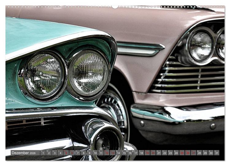 Produktbild: American Old Cars - Amerikanische Autolegenden (Wandkalender 2026 DIN A2 quer), CALVENDO Monatskalender