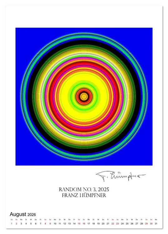 Produktbild: Mandala Artworks - Kunstkalender von Franz Huempfner (Tischkalender 2026 DIN A5 hoch), CALVENDO Monatskalender