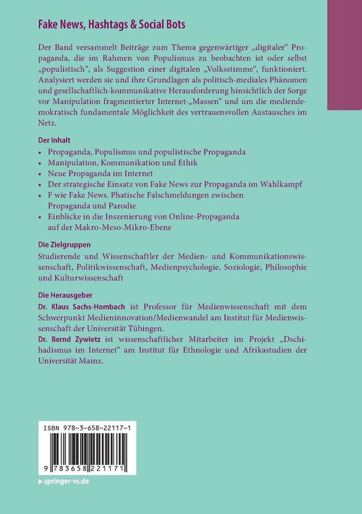 Produktbild: Fake News, Hashtags & Social Bots