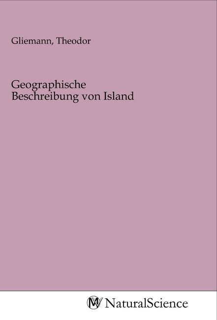 Produktbild: Geographische Beschreibung von Island