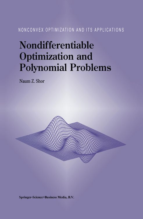 Produktbild: Nondifferentiable Optimization and Polynomial Problems