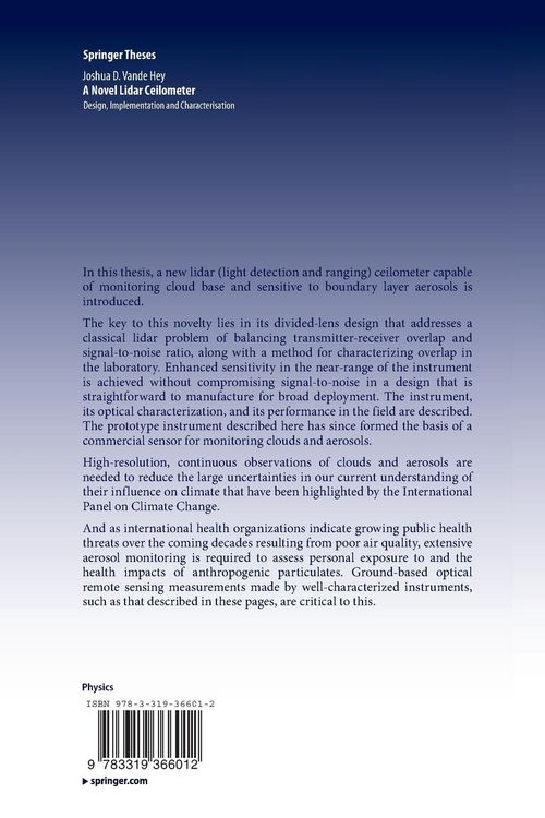 Produktbild: A Novel Lidar Ceilometer