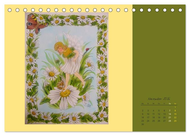 Produktbild: Blumen Elfen (Tischkalender 2026 DIN A5 quer), CALVENDO Monatskalender