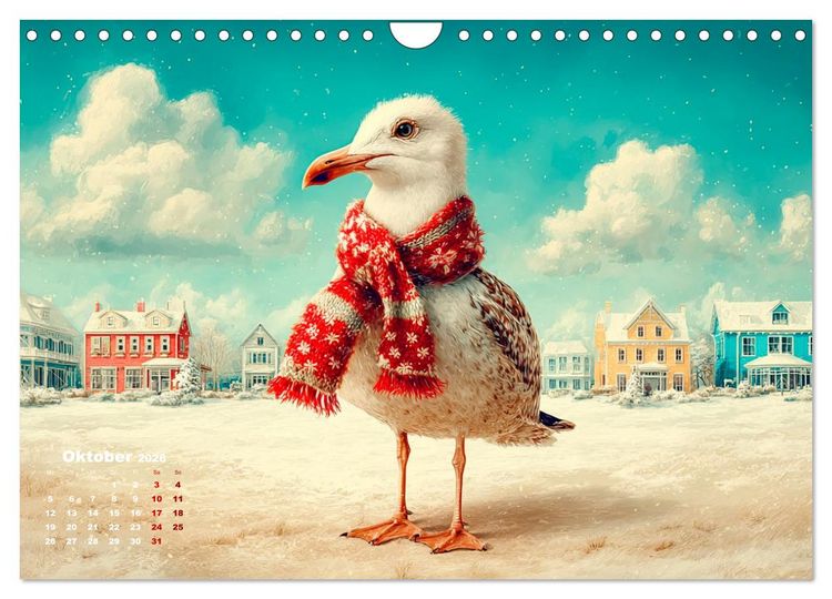 Produktbild: M&ouml;wen on Tour (Wandkalender 2026 DIN A4 quer), CALVENDO Monatskalender
