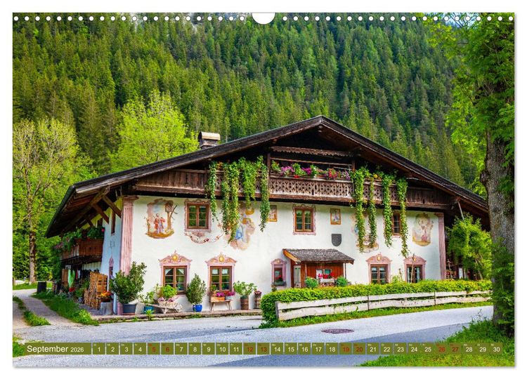 Produktbild: Historische Bauernh&auml;user im Tiroler Leutaschtal (Wandkalender 2026 DIN A3 quer), CALVENDO Monatskalender