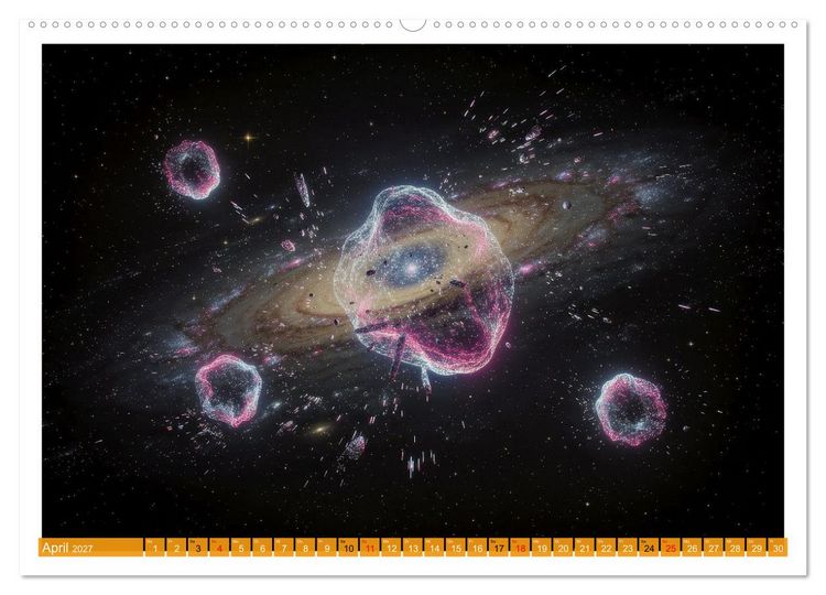 Produktbild: Kosmische Anomalien (hochwertiger Premium Wandkalender 2027 DIN A2 quer), Kunstdruck in Hochglanz