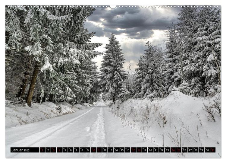 Produktbild: Landschafts-Fotografie Erzgebirge (hochwertiger Premium Wandkalender 2026 DIN A2 quer), Kunstdruck in Hochglanz