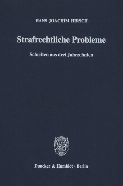 Produktbild: Strafrechtliche Probleme.