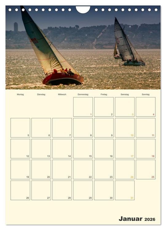 Produktbild: Segeln, unser Jahresplaner (Wandkalender 2026 DIN A4 hoch), CALVENDO Monatskalender