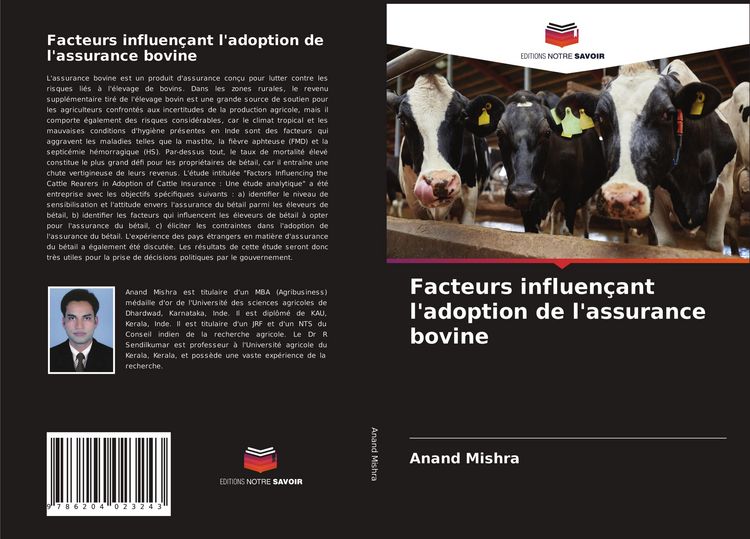 Produktbild: Facteurs influen&ccedil;ant l'adoption de l'assurance bovine