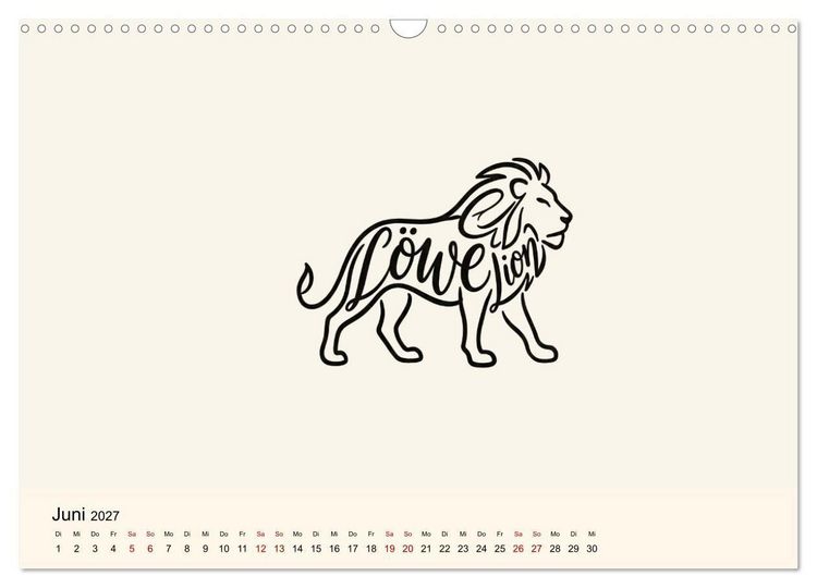 Produktbild: Buchstabentiere (Wandkalender 2027 DIN A3 quer), CALVENDO Monatskalender