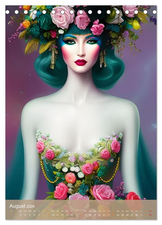 Produktbild: Future Fashion Unveiled (Desk Calendar 2026 DIN A5 portrait), CALVENDO 12 Month DeskCalendar