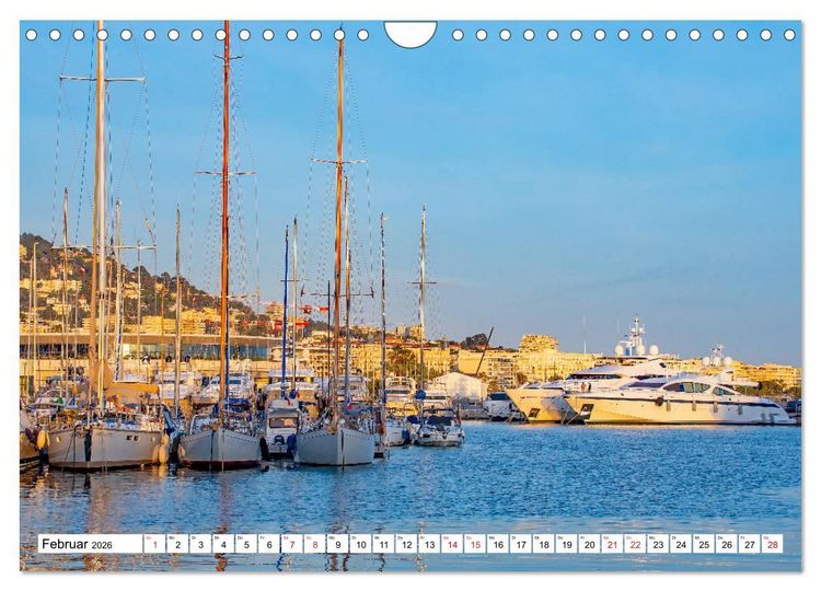 Produktbild: Cannes - idyllische Stadt an der C&ocirc;te d&rsquo;Azur (Wandkalender 2026 DIN A4 quer), CALVENDO Monatskalender