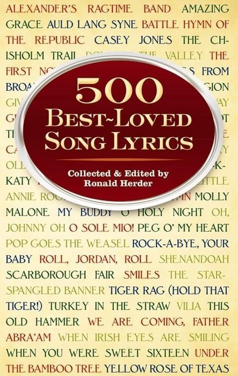 Produktbild: 500 Best-Loved Song Lyrics