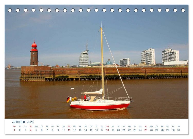 Produktbild: Bremerhaven 2026. Impressionen aus den Havenwelten (Tischkalender 2026 DIN A5 quer), CALVENDO Monatskalender