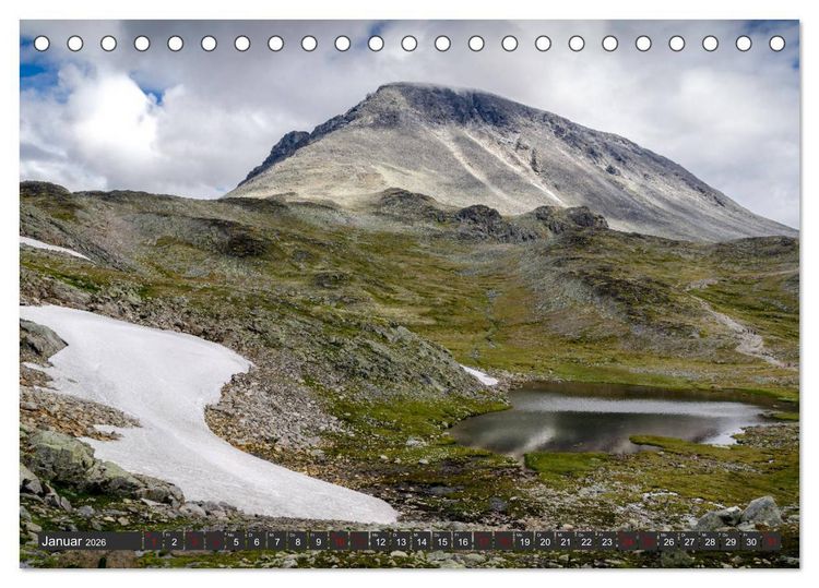 Produktbild: Norwegen, Oppland (Tischkalender 2026 DIN A5 quer), CALVENDO Monatskalender