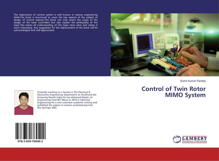 Produktbild: Control of Twin Rotor MIMO System