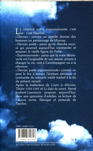 Produktbild: Le dernier po&egrave;te expressionniste : &eacute;crits sur Pasolini