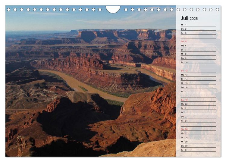 Produktbild: USA 2026 Utah - Sandstein und Canyons (Wandkalender 2026 DIN A4 quer), CALVENDO Monatskalender